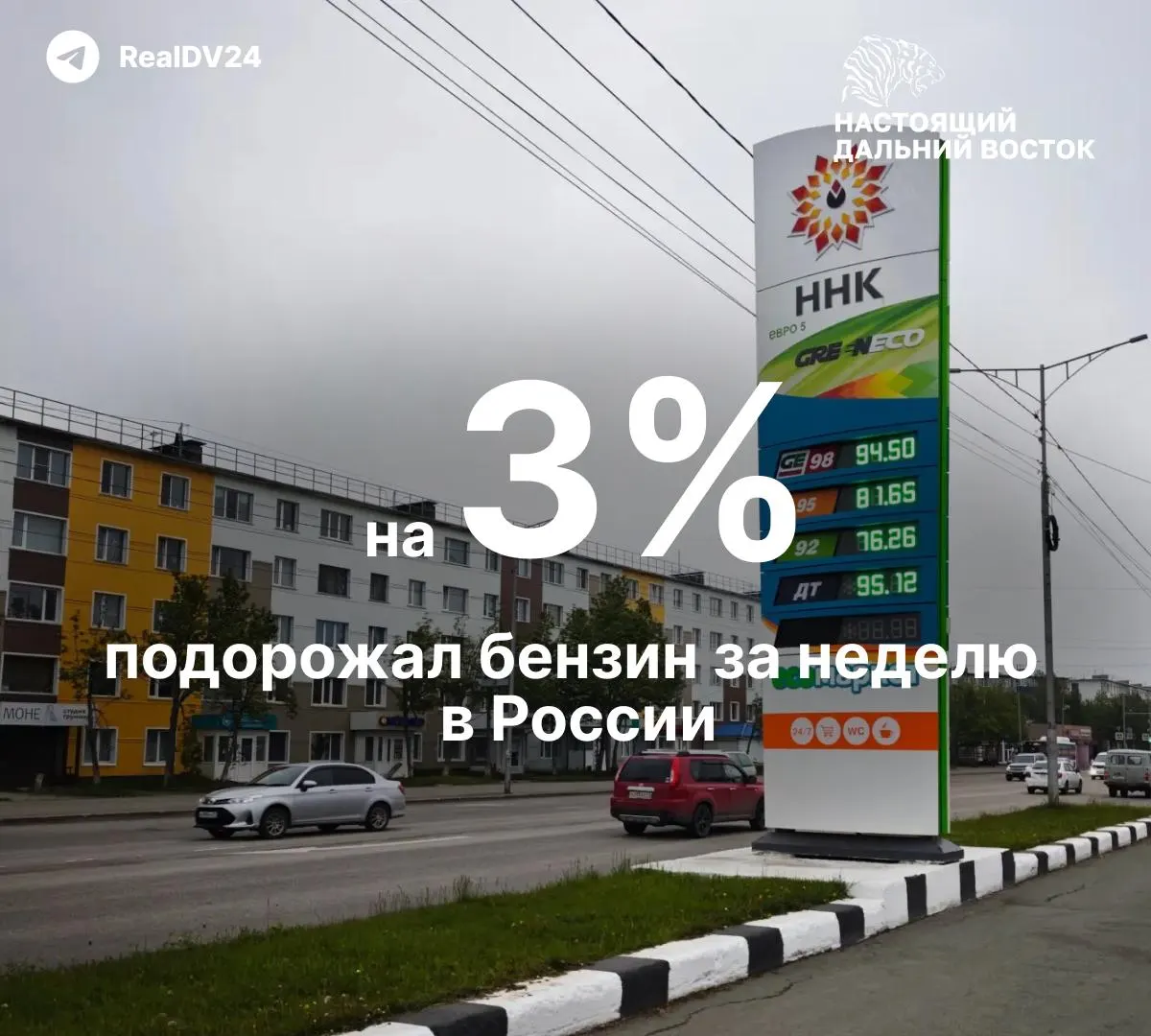 За неделю по всей России топливо подорожало на 3% — это самый сильный недельный рост за 20 лет. За три недели июня — +5%, с начала года АИ‑92 прибавил около 10%.