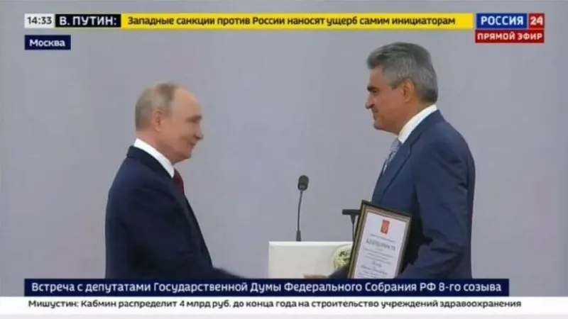 На церемонии награждения 27 июля в Кремле Нечаев поблагодарил президента за оценку работы и заявил о необходимости продолжать усилия для победы в специальной военной операции.