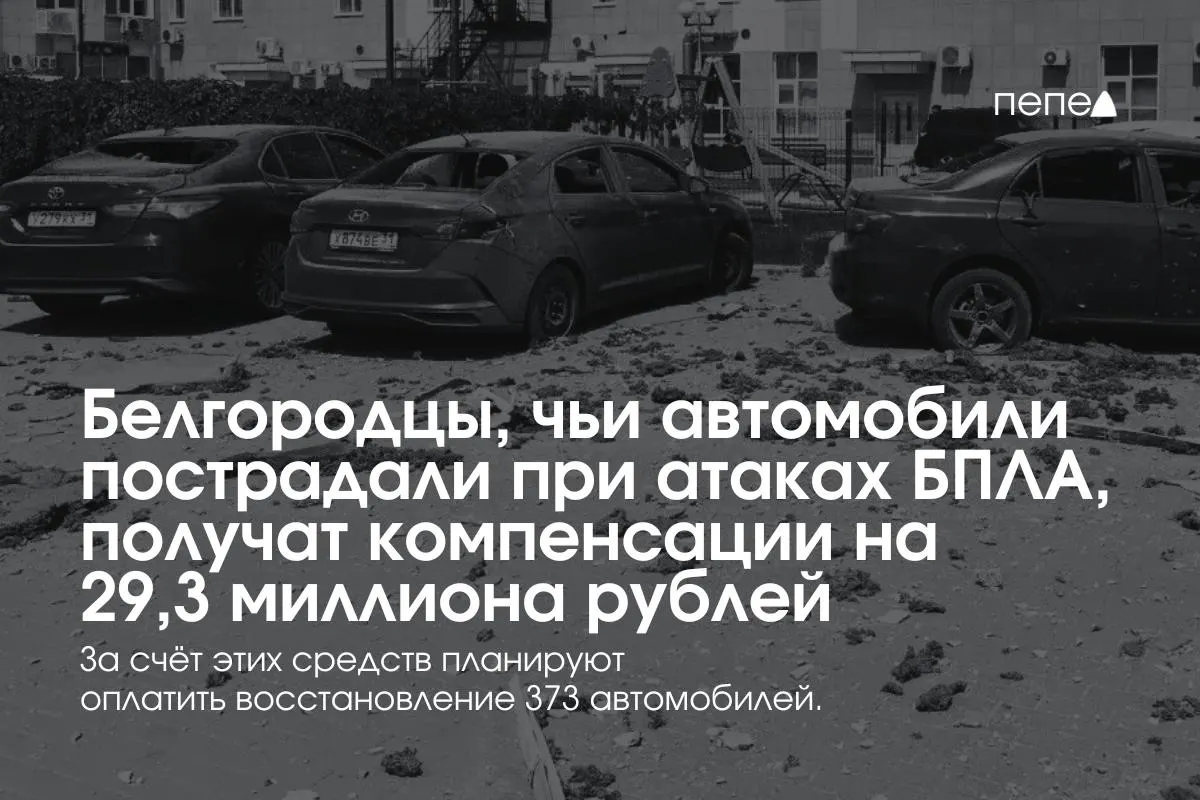 Компенсации получат владельцы 373 машин — в среднем по 78,5 тыс. руб. С 13 июля деньги получили 111 жителей нескольких округов Белгородской области.