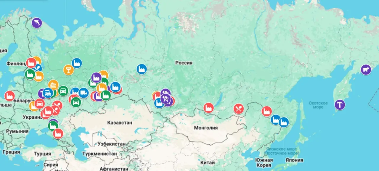 Исследовательская команда собрала интерактивную карту с данными о приостановках производств, массовых увольнениях, простоях и задержках зарплат по регионам страны. Данные проверяются и пополняются людьми из регионов.