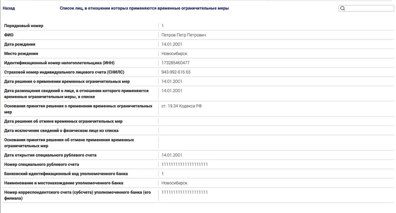 Минюст объявил о введении реестра ограничительных мер для россиян за пределами страны, включая ограничения на банковские операции и распоряжение имуществом.
