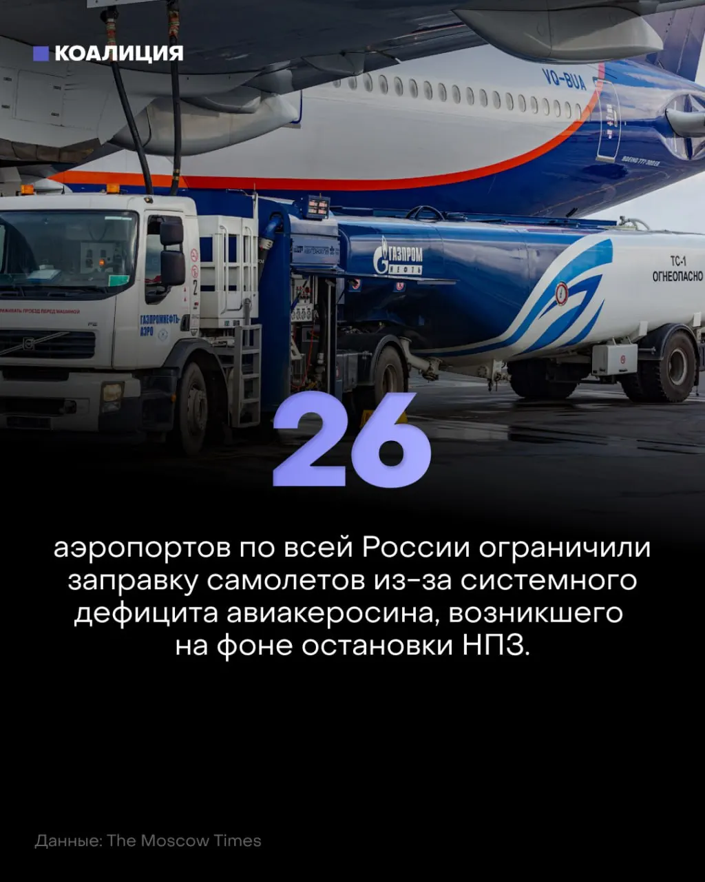 Из-за ограничений на заправку в российских аэропортах сокращаются объёмы топлива для самолётов и растут цены на керосин; ситуация затрагивает всю авиацию.