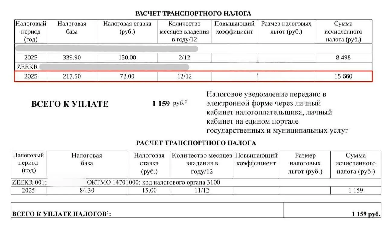 Владельцы электромобилей по всей стране получают уведомления об оплате налога на транспорт до конца 2027 года, хотя ставка по закону — ноль.
