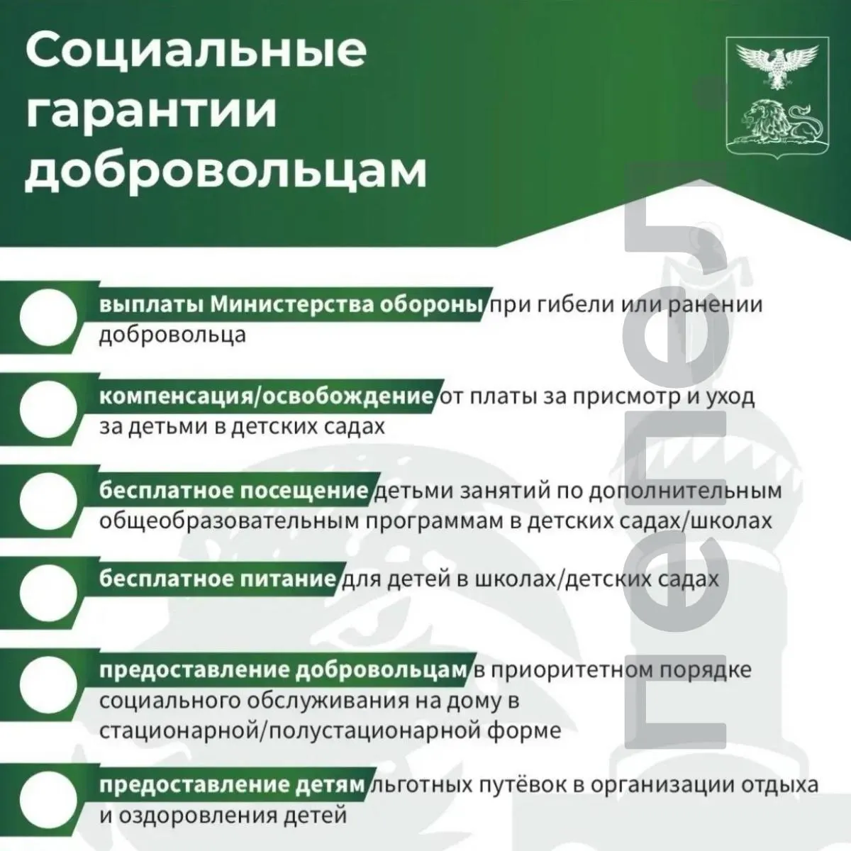 Семьям бойцов подразделения БАРС-Белгород отказывают в обещанных льготах, включая бесплатное питание в школе, кружки и путёвки в лагеря. В администрации утверждают, что такие льготы существуют только для участников войны и требуют подтверждения участия в СВО.